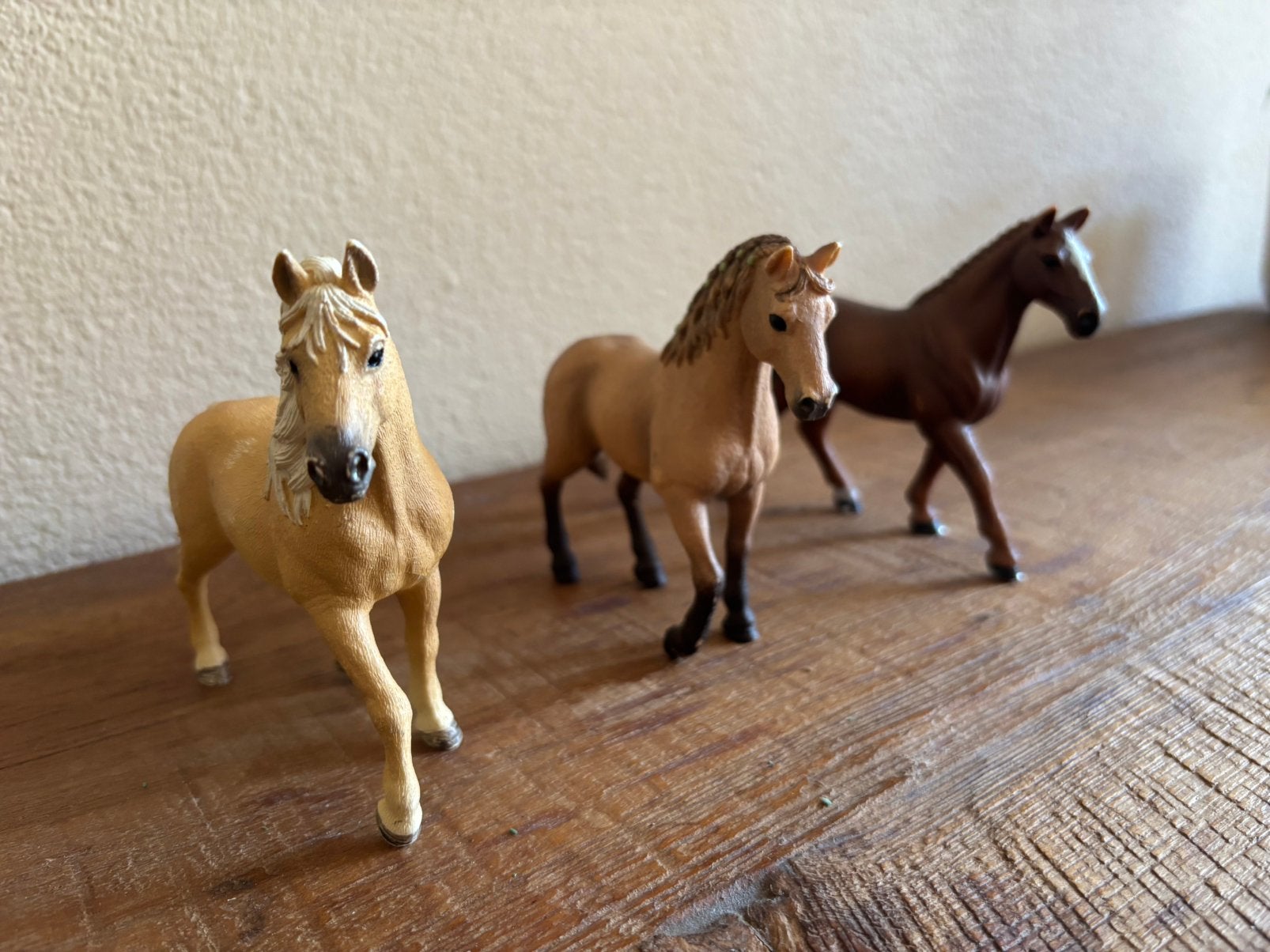 Schleich paardenset F – 3 paarden, Ophalen of Verzenden, Gebruikt