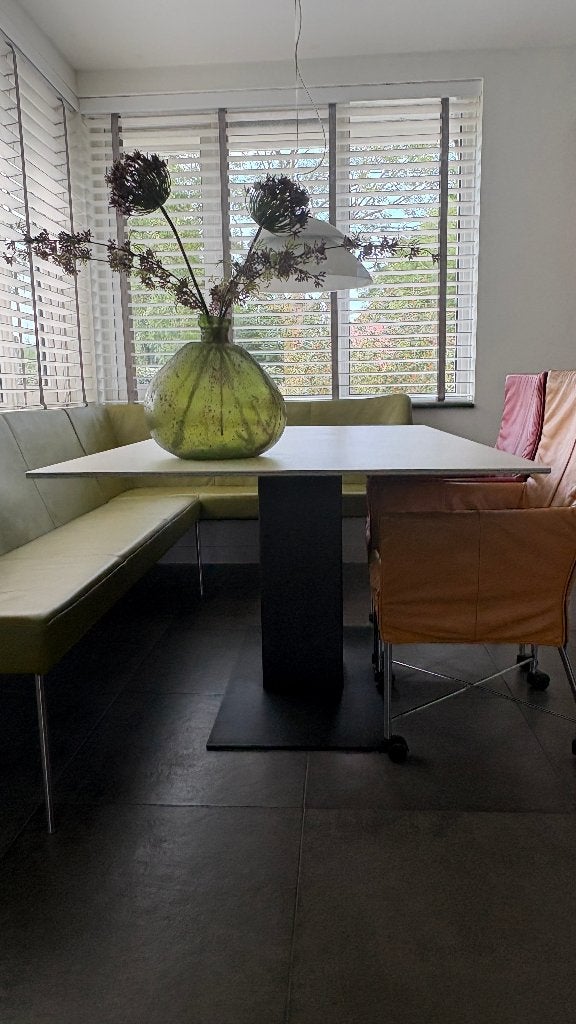 Bert Plantagie Shelter met keramiek blad, Ophalen, Overige materialen, 100 tot 150 cm, Zo goed als nieuw