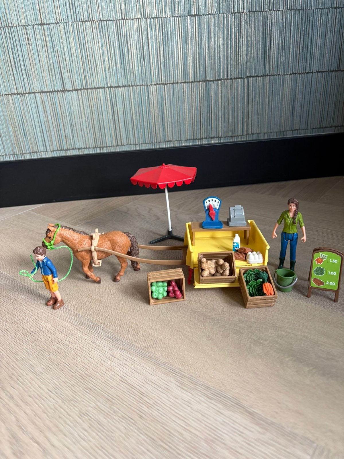 Schleich paarden marktkraam, Ophalen, Zo goed als nieuw, Jongen of Meisje