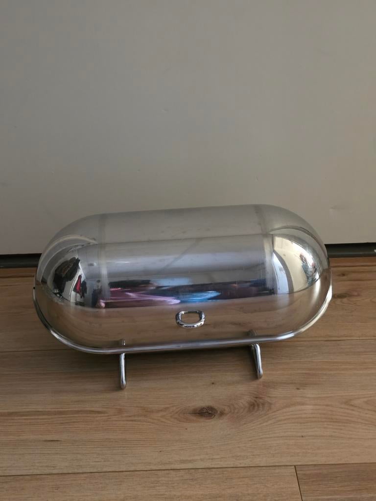 RVS Broodtrommel - Stijlvol en Praktisch, Witgoed en Apparatuur, Broodbakmachines, Ophalen, Zo goed als nieuw, Zonder timer