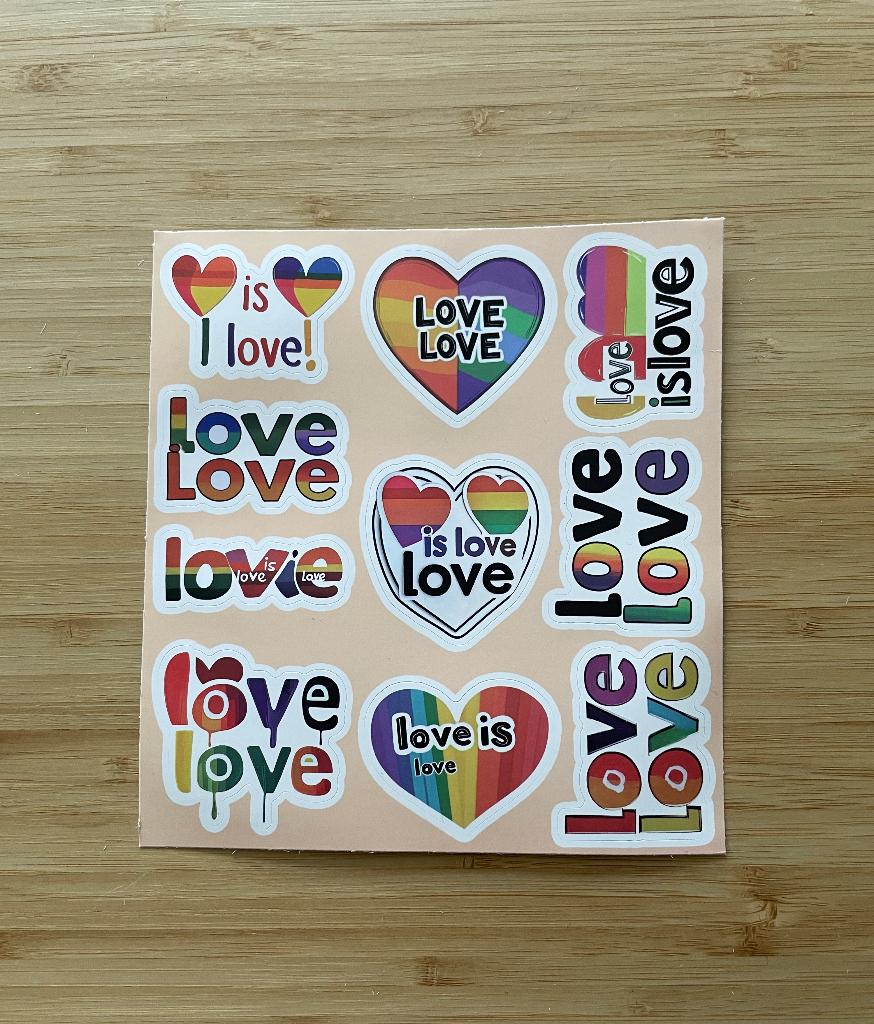 Lgbtq+ pride stickers, Verzenden, Nieuw, Meerdere stickers
