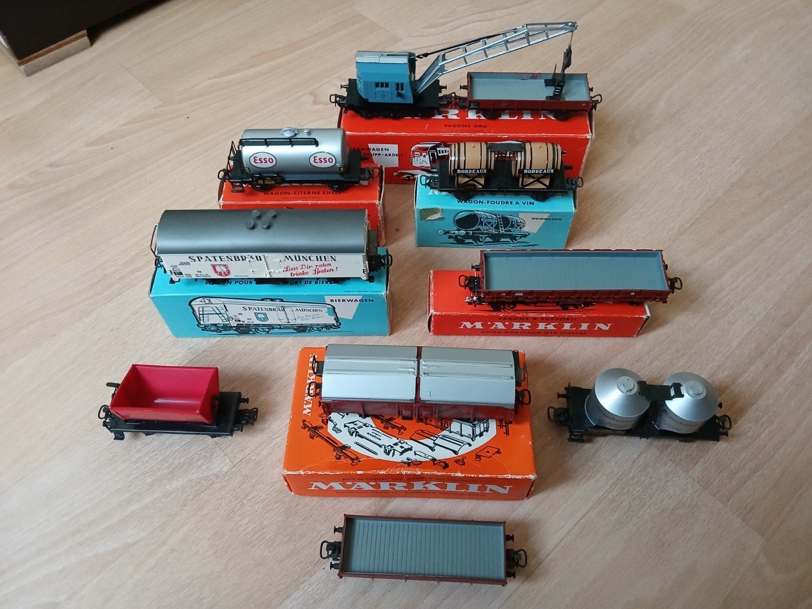 10 mooie Marklin goederenwagens., Ophalen of Verzenden, Wisselstroom, Wagon, Märklin
