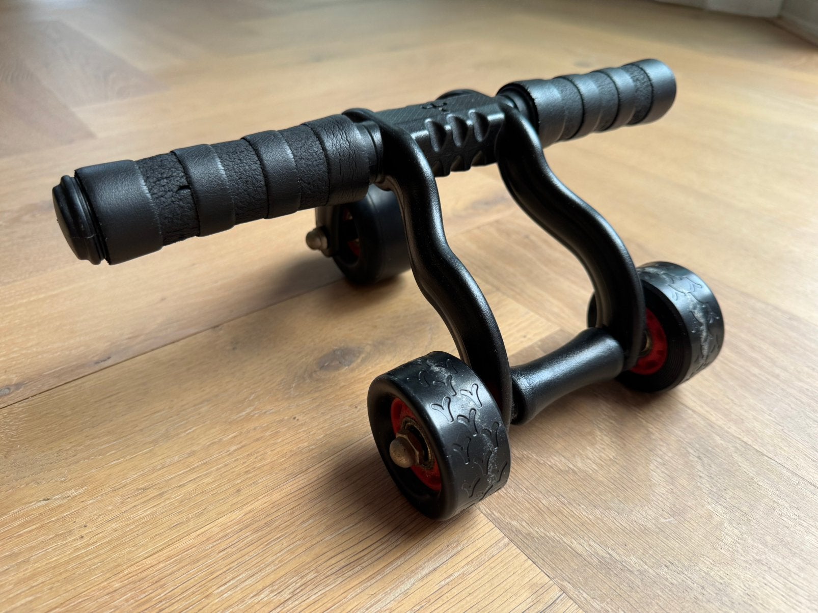 3-Wheel Ab Roller – Stable Core & Abdominal Trainer, Ophalen of Verzenden, Gebruikt, Metaal, Overige typen