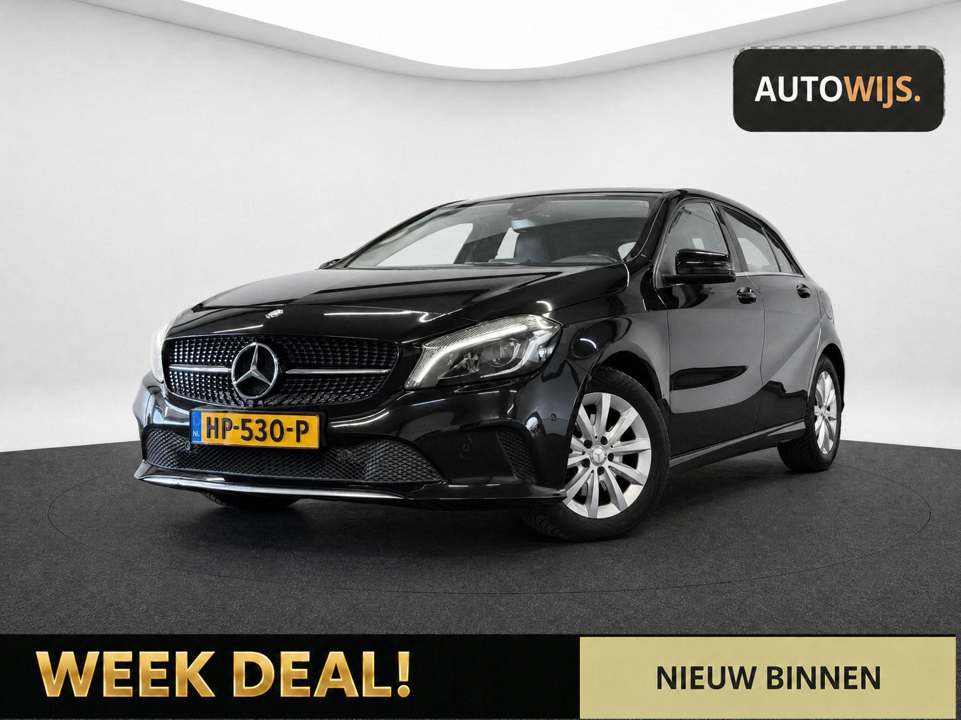 Mercedes-Benz A-klasse 160 Ambition|NL AUTO|LED|FACELIFT|KEY, Voorwielaandrijving, Dealer onderhouden, Gebruikt, 4 cilinders