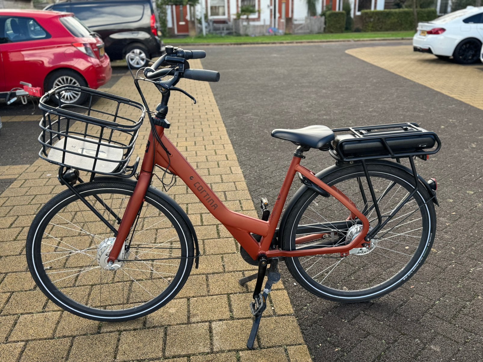 Elektrische Cortina Common damesfiets – 7 versnellingen, Fietsen en Brommers, Ophalen, Zo goed als nieuw, 47 tot 51 cm, Cortina