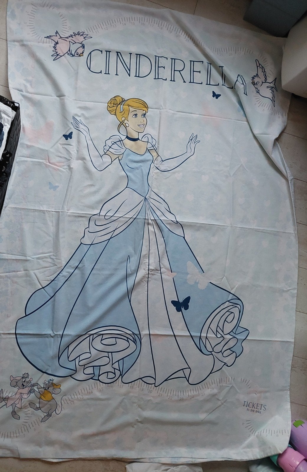Disney Dekbedovertrek Prinses Assepoester, Gebruikt, Dekbedovertrek, Kinderbed, Verzenden
