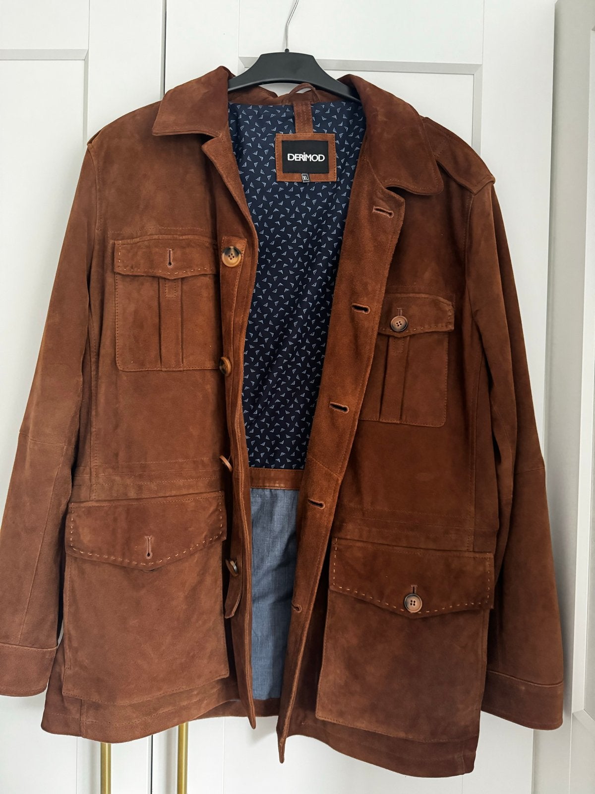 Derimod Echt Leren Jas - Maat XL - Zo goed als nieuw, Ophalen of Verzenden, Zo goed als nieuw, Maat 56/58 (XL), Bruin