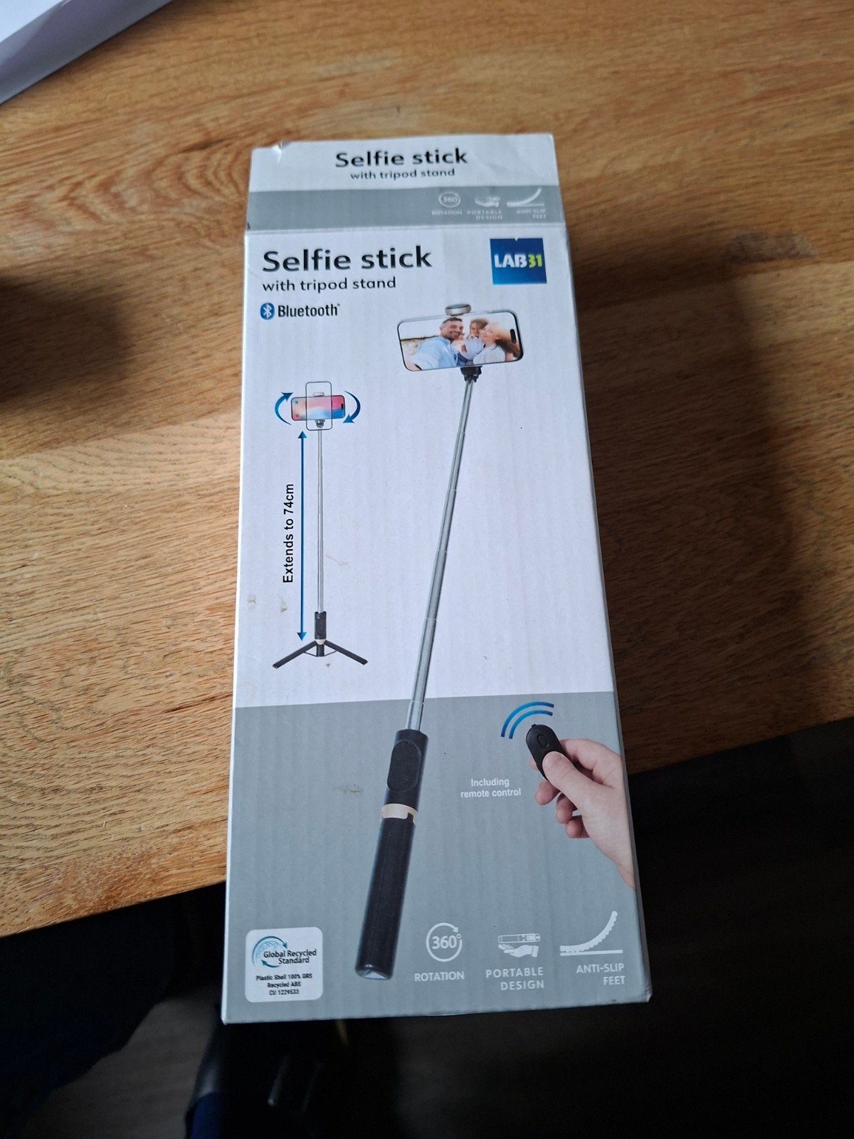 LAB31 Selfie Stick bluetooth, Ophalen, Selfiestick, Overige merken, 125 cm of minder