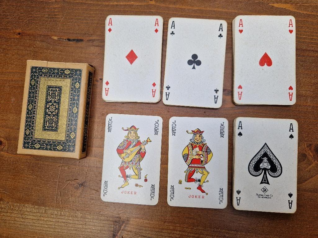 Vintage “Luxus” Kaartspel – 1969 – Art Deco, Verzamelen, Ophalen of Verzenden, Zo goed als nieuw, Speelkaart(en)