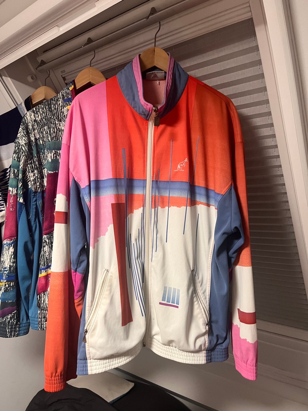 Australian jacket acetaat enorm zeldzaam 1994/1995 perfect, Meerkleurig, Overige typen, Maat 56/58 (XL), Ophalen of Verzenden