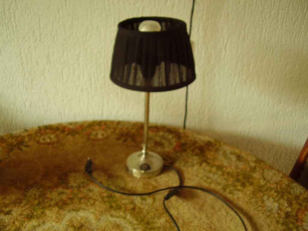 lamp tafellamp schemerlamp lampekap licht sfeer decoratie, Glas, Gebruikt, E14 (klein), Ophalen of Verzenden