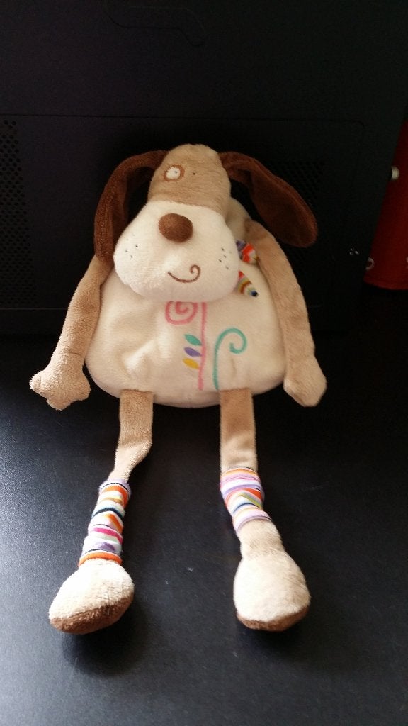 Bremel Aldi Hond crème/bruin/licht bruin gekleurde sjaal en, Kinderen en Baby's, Overige merken, Nieuw, Wasbaar, Middelgroot (20 tot 80 cm)