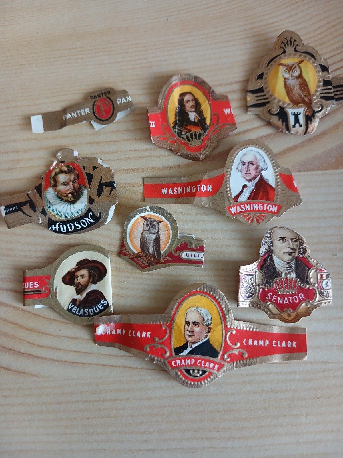 Oude sigarenbandjes, Ophalen of Verzenden, Gebruikt, Sigarenbandjes