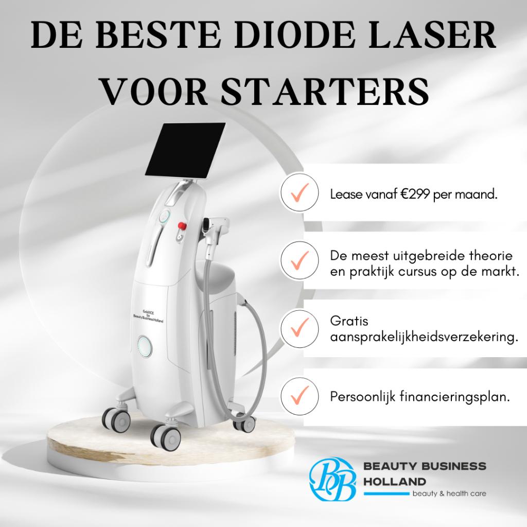 Diode laser Gold ICE lease vanaf €299,- per maand, Zakelijke goederen, Overige Zakelijke goederen, Ophalen of Verzenden, GOLD ICE