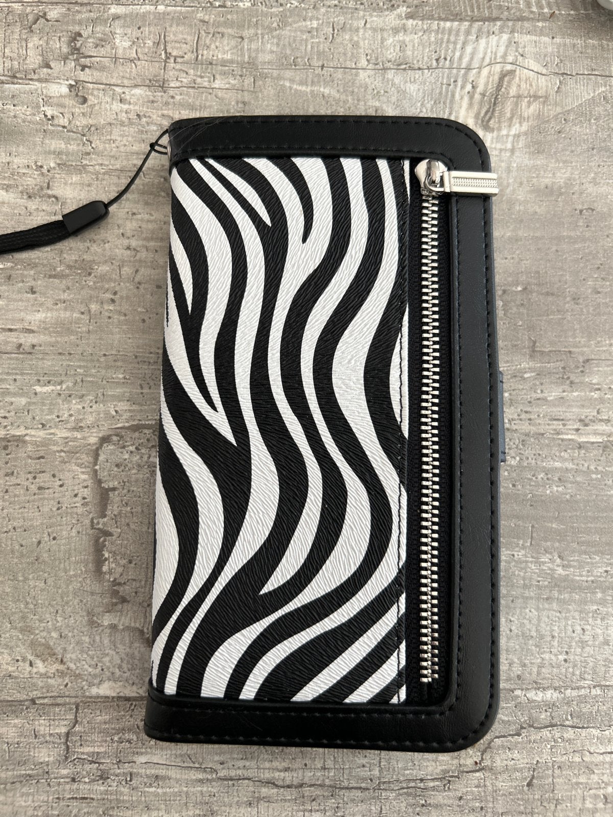 HEM Telefoonhoesje met zebraprint en ritsvak Iphone 14 +, Ophalen of Verzenden, Nieuw, Hoesje of Tasje