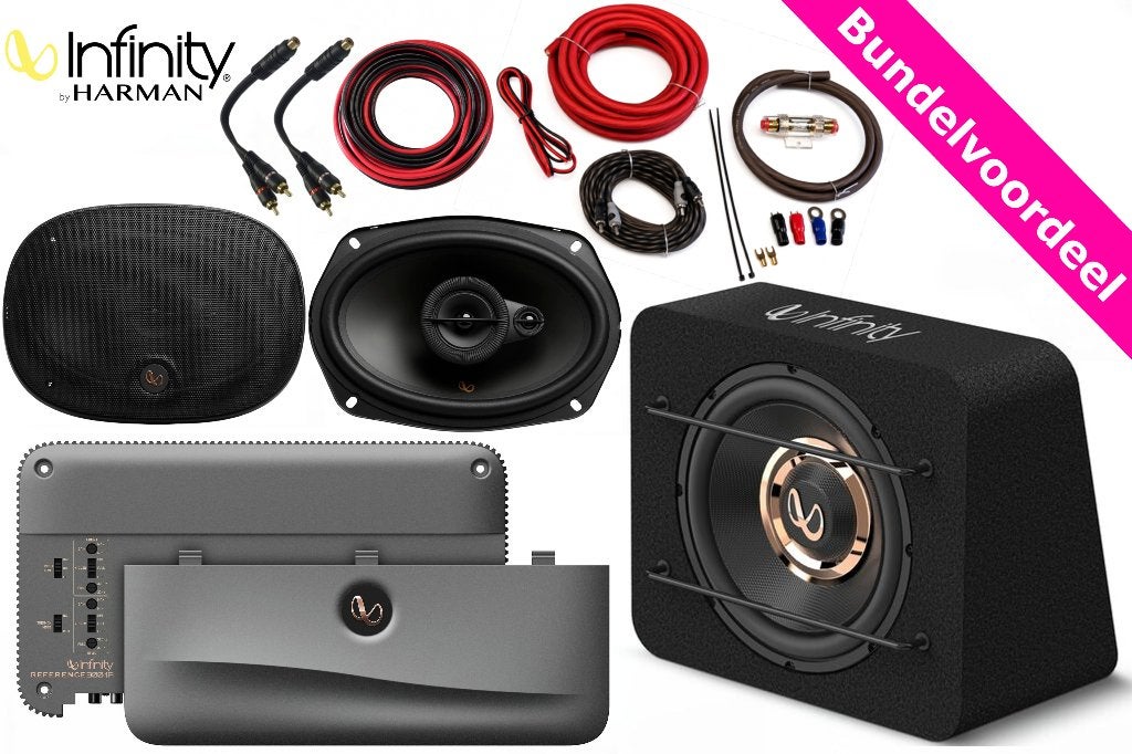 Infinity Audio Bundelset Subwoofer + Speakers + Versterker, Auto diversen, ., Nieuw, Ophalen of Verzenden, .
