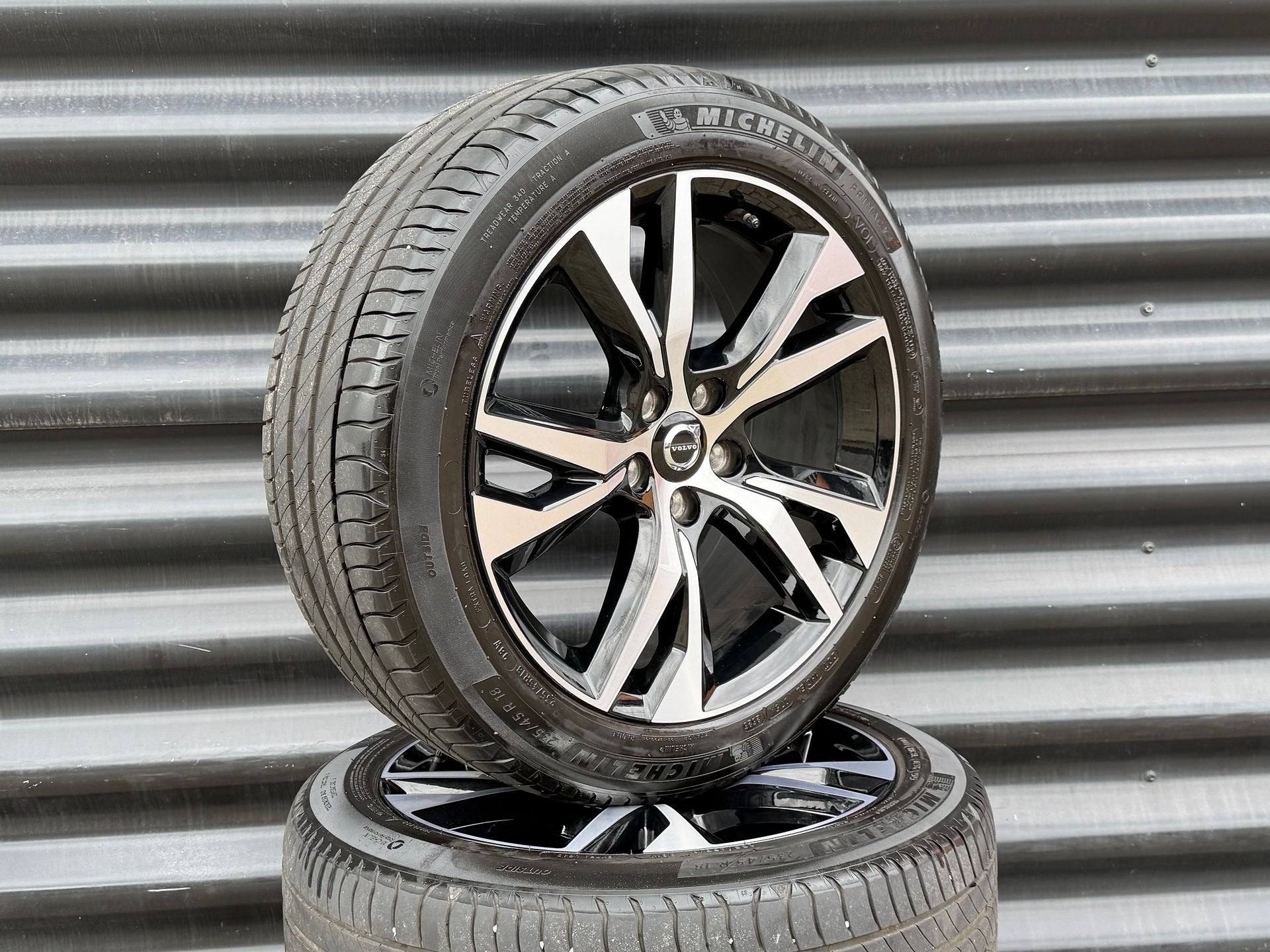 18” zgan R Volvo V60 S60 T6 velgen incl banden, Gebruikt, -, -, Banden en Velgen