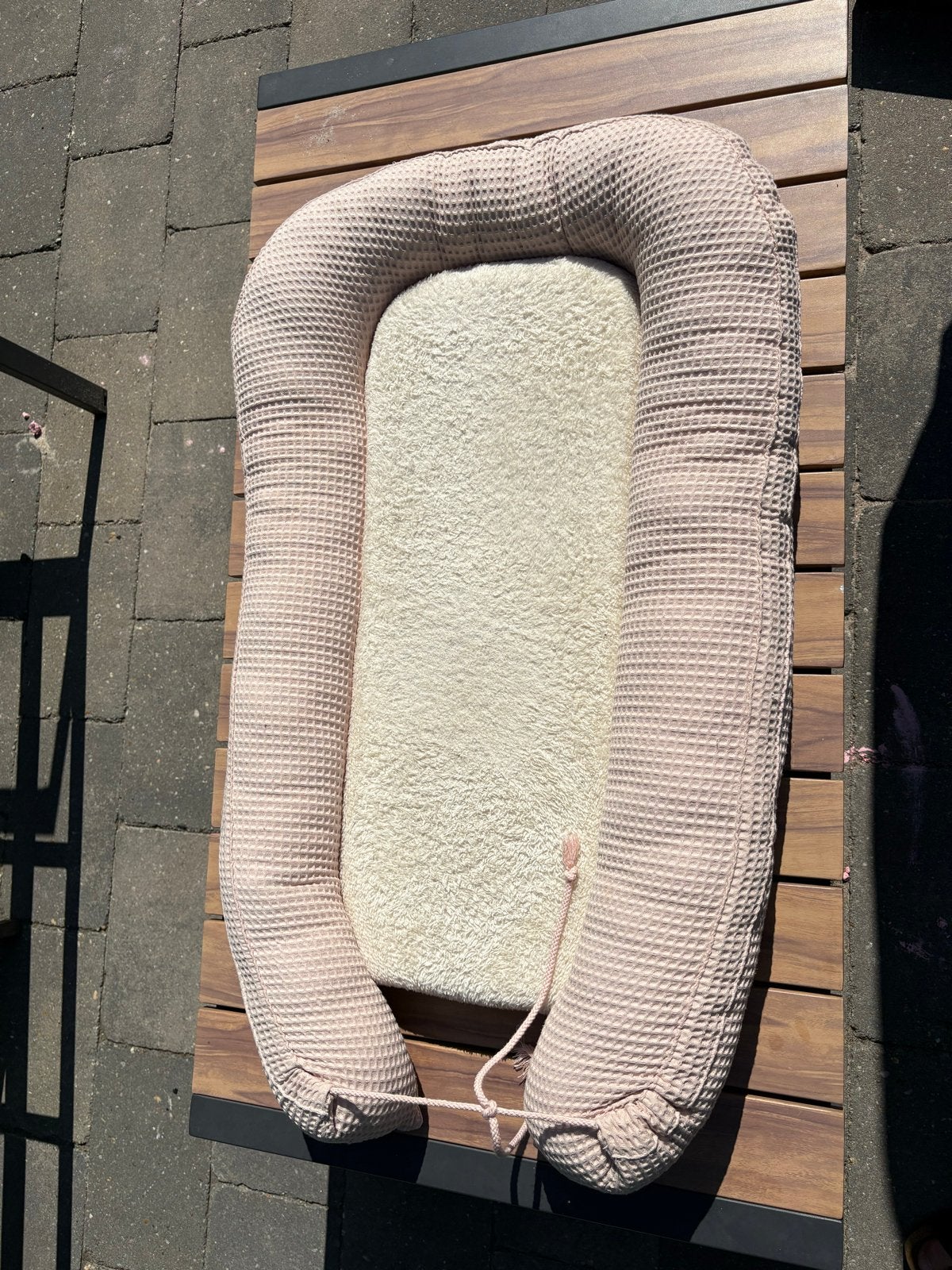 Babynestje roze wafelstof, Ophalen of Verzenden, Gebruikt