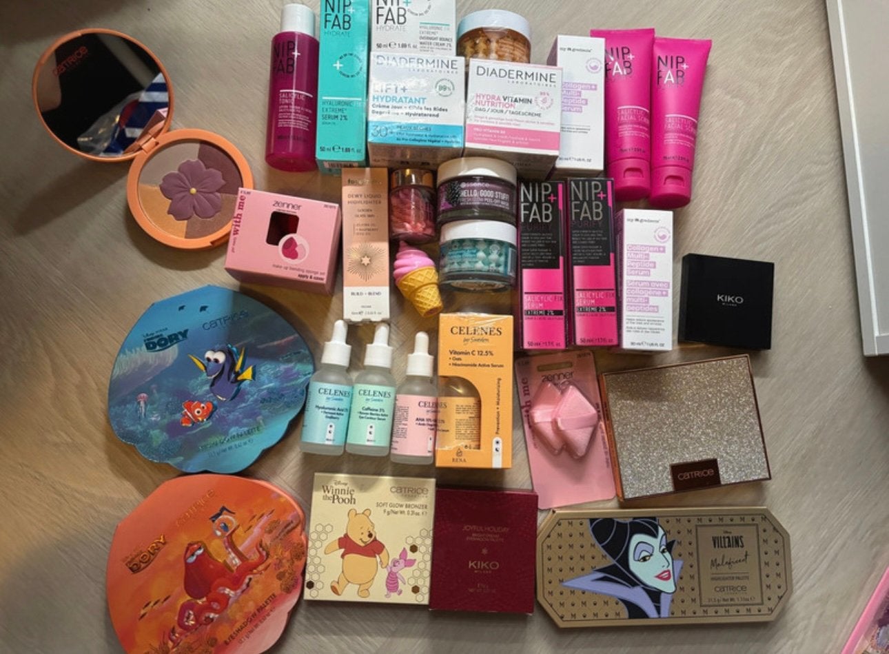 Grote make-up en huidverzorging bundel - Nieuw!, Lippen, Nieuw, Ophalen of Verzenden, Make-up