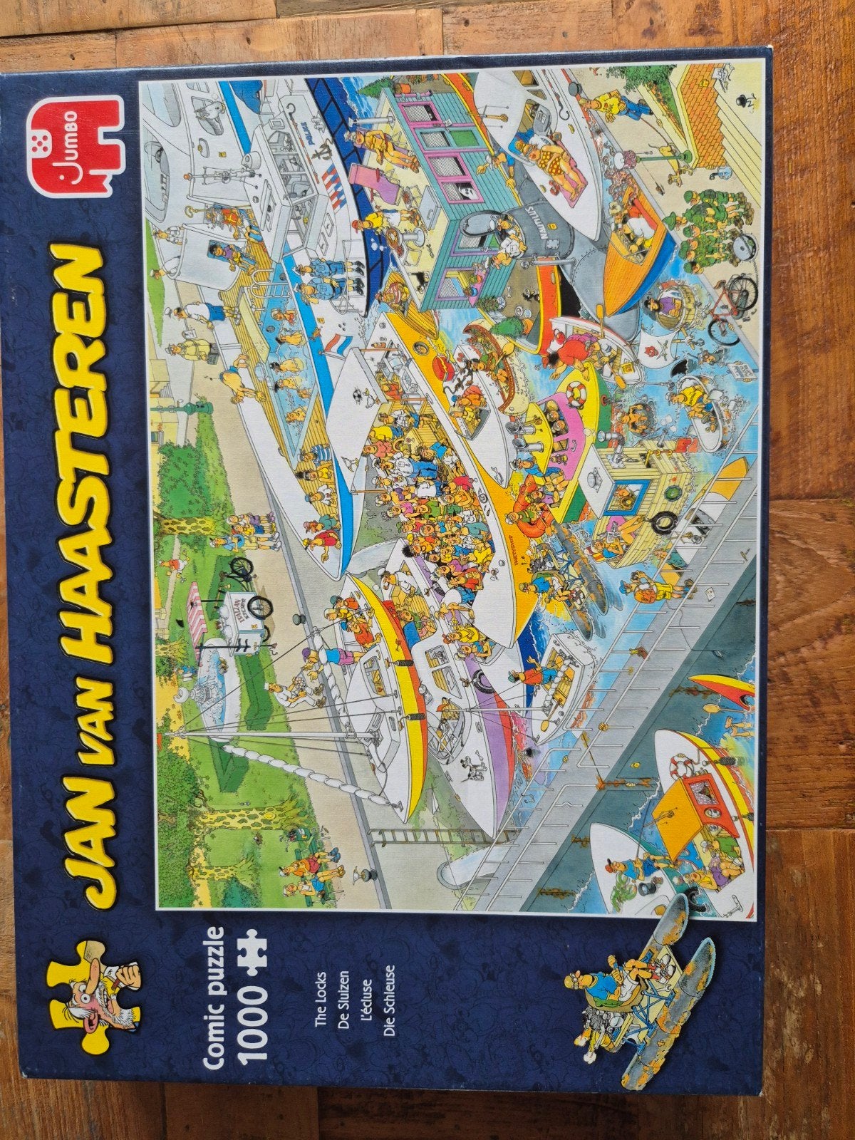 Jan van Haasteren De Sluizen 1000 stukjes legpuzzel, Hobby en Vrije tijd, Denksport en Puzzels, Ophalen of Verzenden, 500 t/m 1500 stukjes