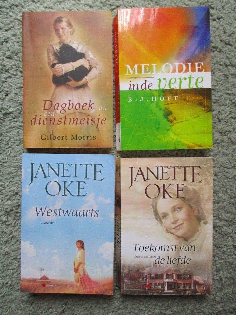 Janette Oke B.J. Hoff etc 4  historische christelijke romans, Ophalen of Verzenden, Gelezen