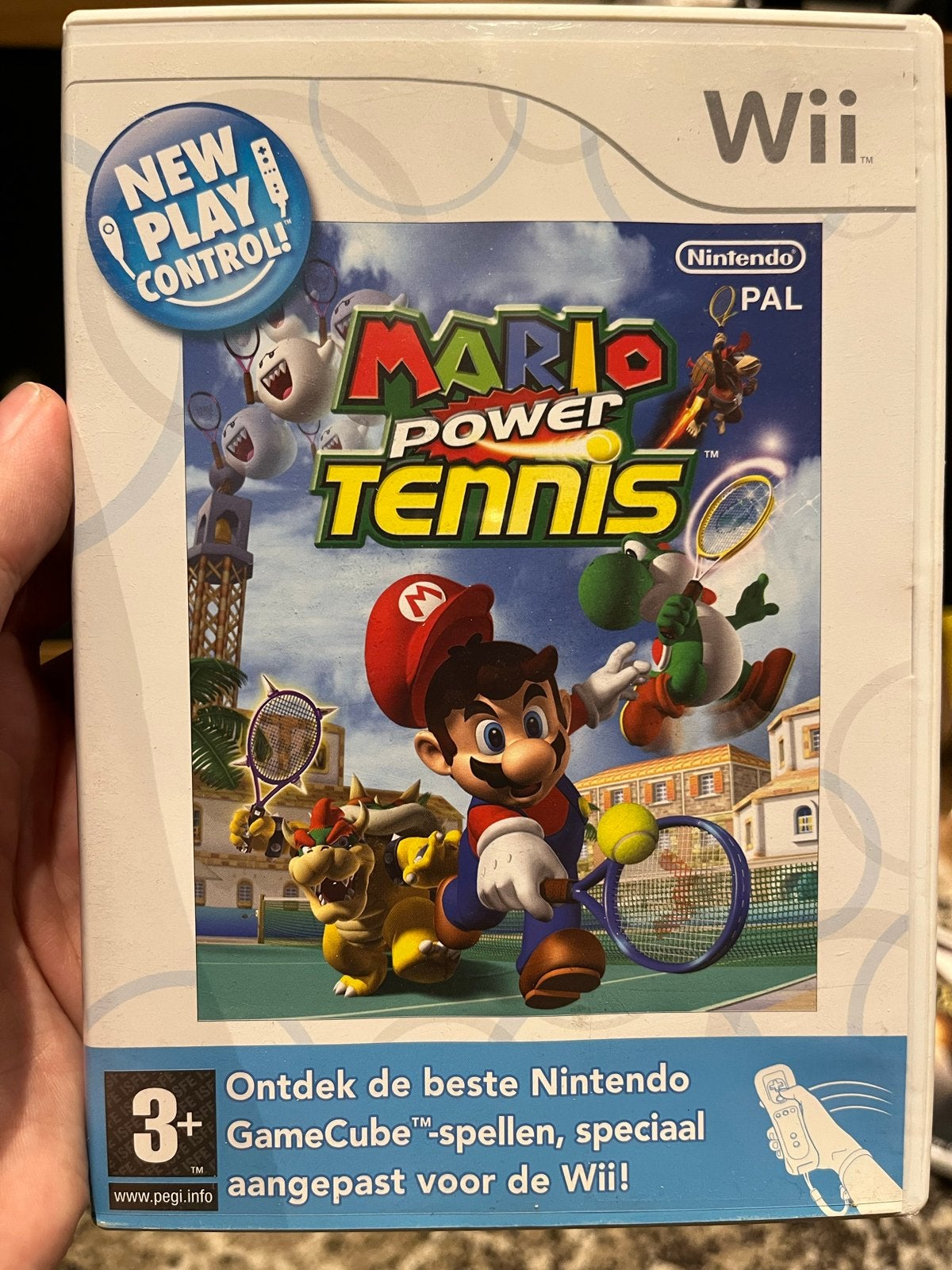 Mario Power Tennis Wii - Zonder boekje, met VIP kaart, Spelcomputers en Games, Games | Nintendo Wii, Gebruikt, Verzenden, Eén computer