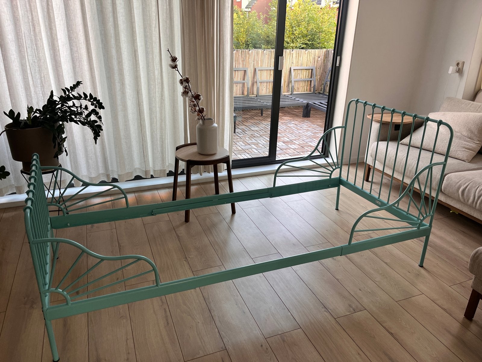 Ikea MINNEN meegroeibed lattenbodem (1 latje stuk), Huis en Inrichting, Slaapkamer | Bedden, Ophalen, Gebruikt, 90 cm, Eenpersoons