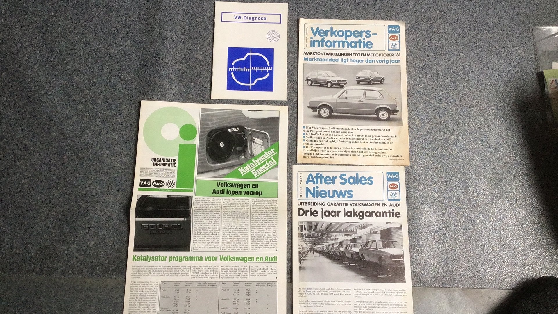 VOLKSWAGEN INFORMATIE FOLDERS VOOR DEALERS VANAF PON ‼️ OUD, Ophalen of Verzenden, Gelezen, Volkswagen