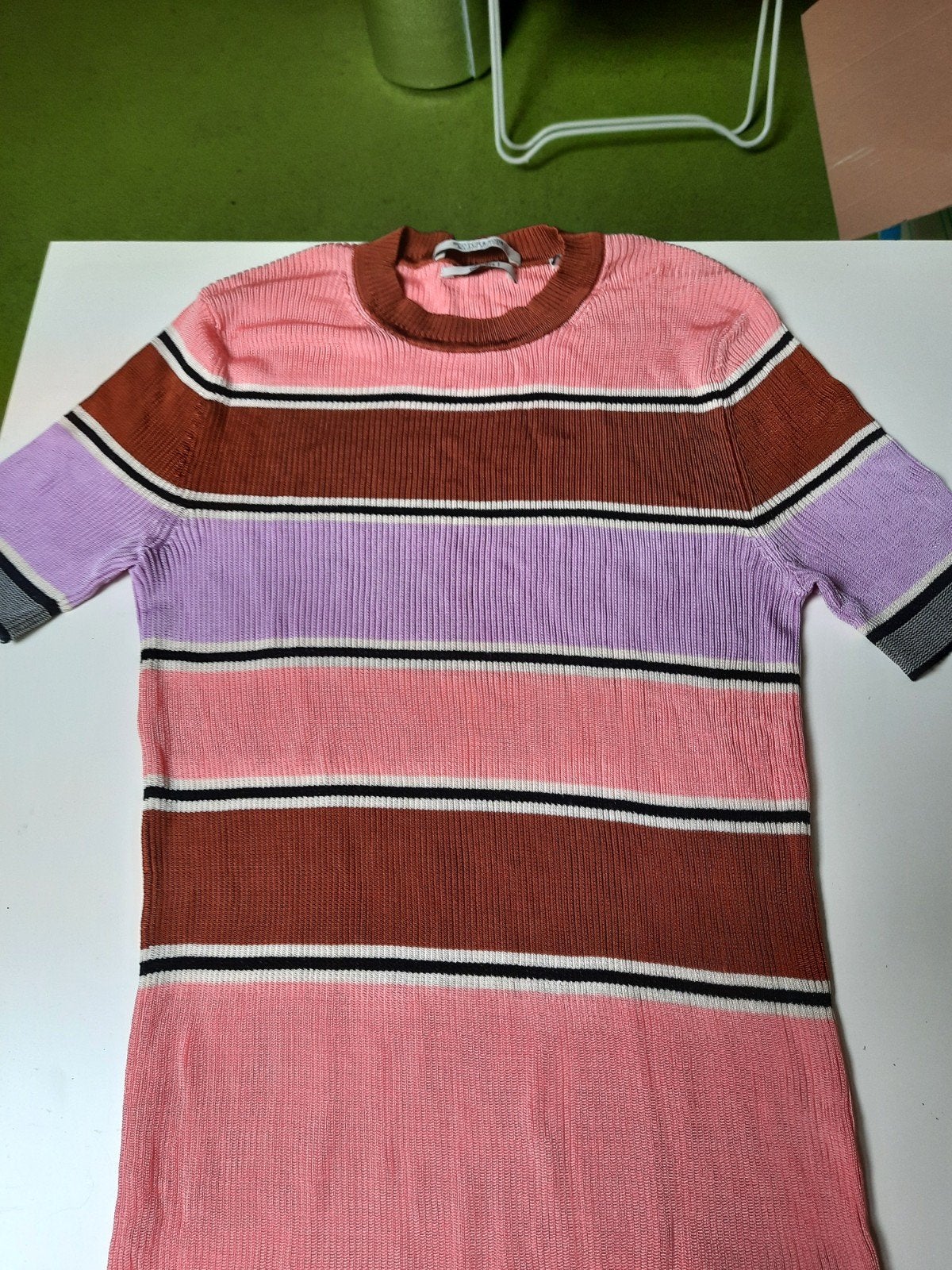 Scotch & Soda ribgebreid shirt- Maat S, Meerkleurig, Scotch & Soda, Ophalen of Verzenden, Zo goed als nieuw