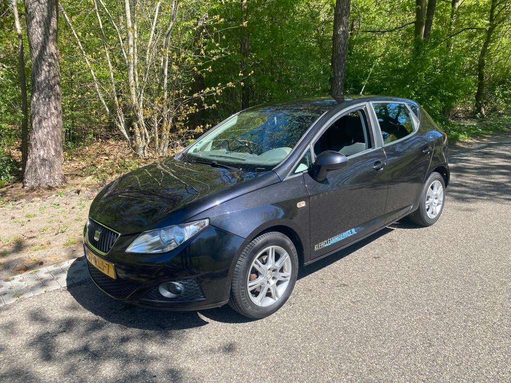 Seat Ibiza 1.4 63KW 5DRS 2009 Zwart, Auto's, Seat, Voorwielaandrijving, 40 €/maand, 4 cilinders, Handgeschakeld