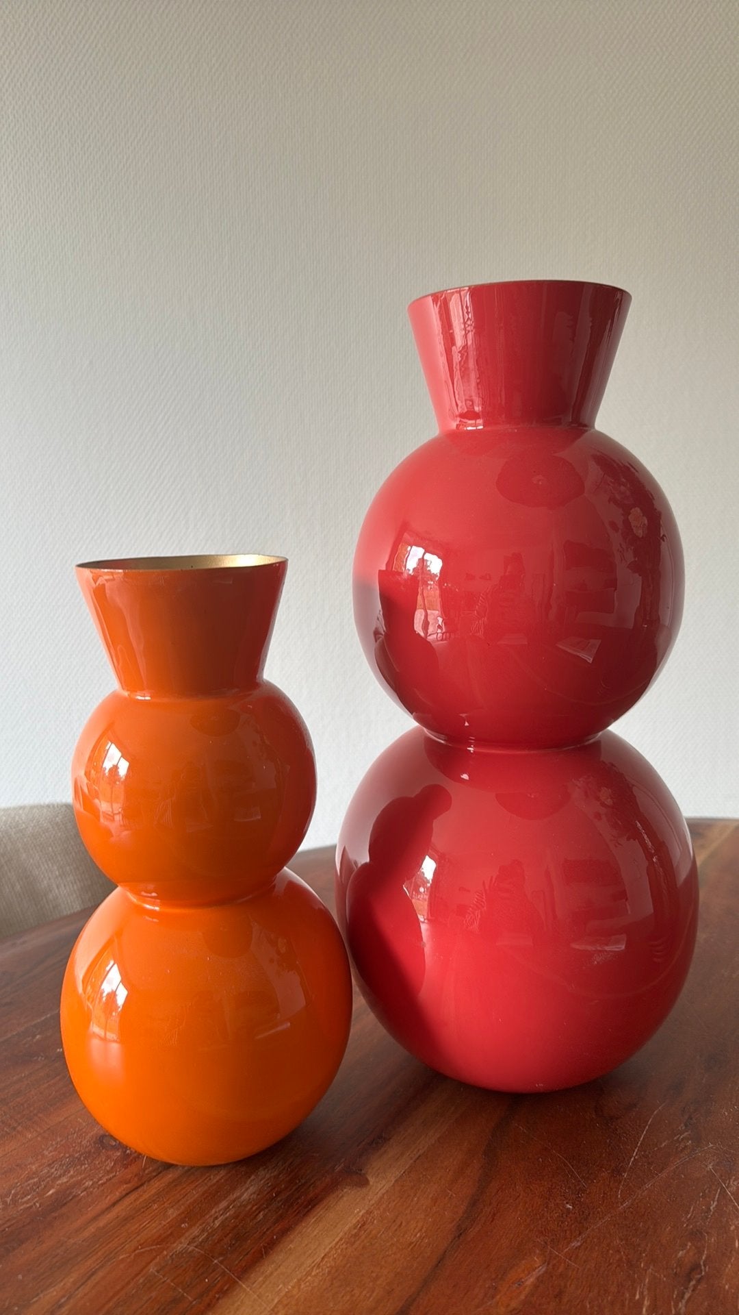 Oranje/roze siervaas, Ophalen, Zo goed als nieuw, Oranje