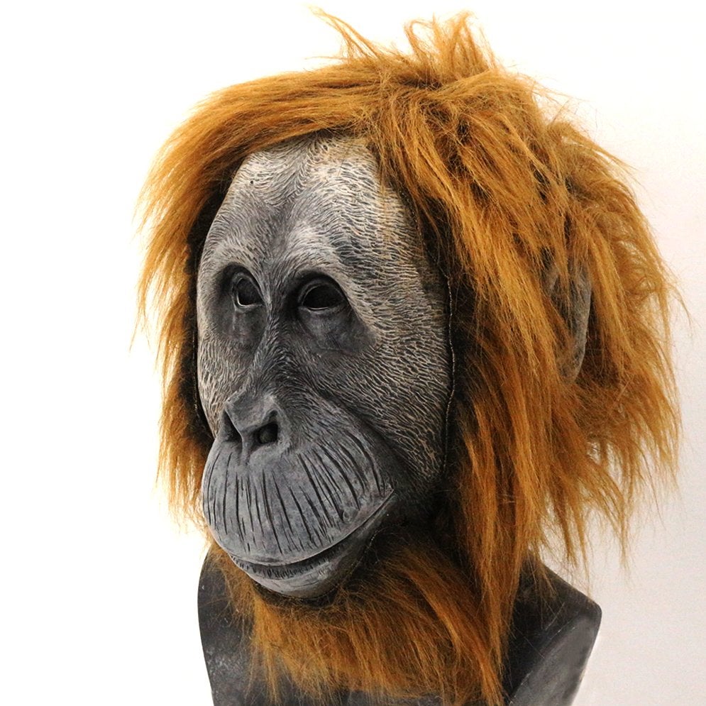 Gorilla Masker Aap Chimpansee Halloween Carnaval Dier Apen, Verzenden, Nieuw, Feestartikel, Overige