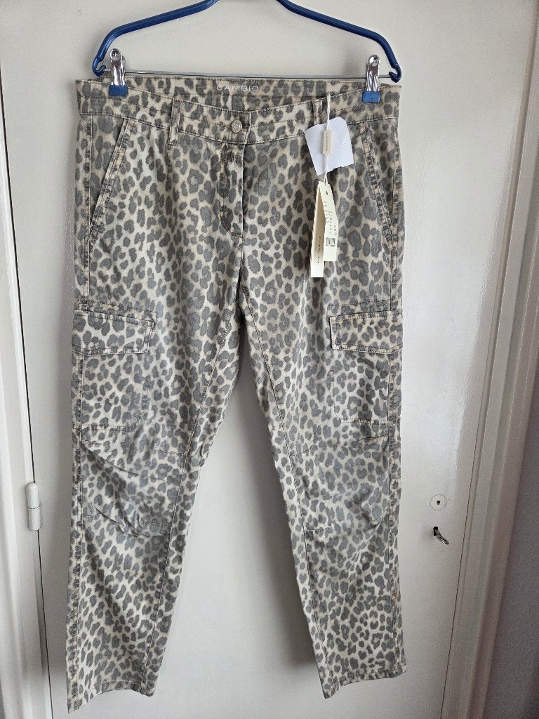 Cambio broek panterprint nieuw waarde 190,00, Maat 38/40 (M), Bruin, Verzenden, Nieuw