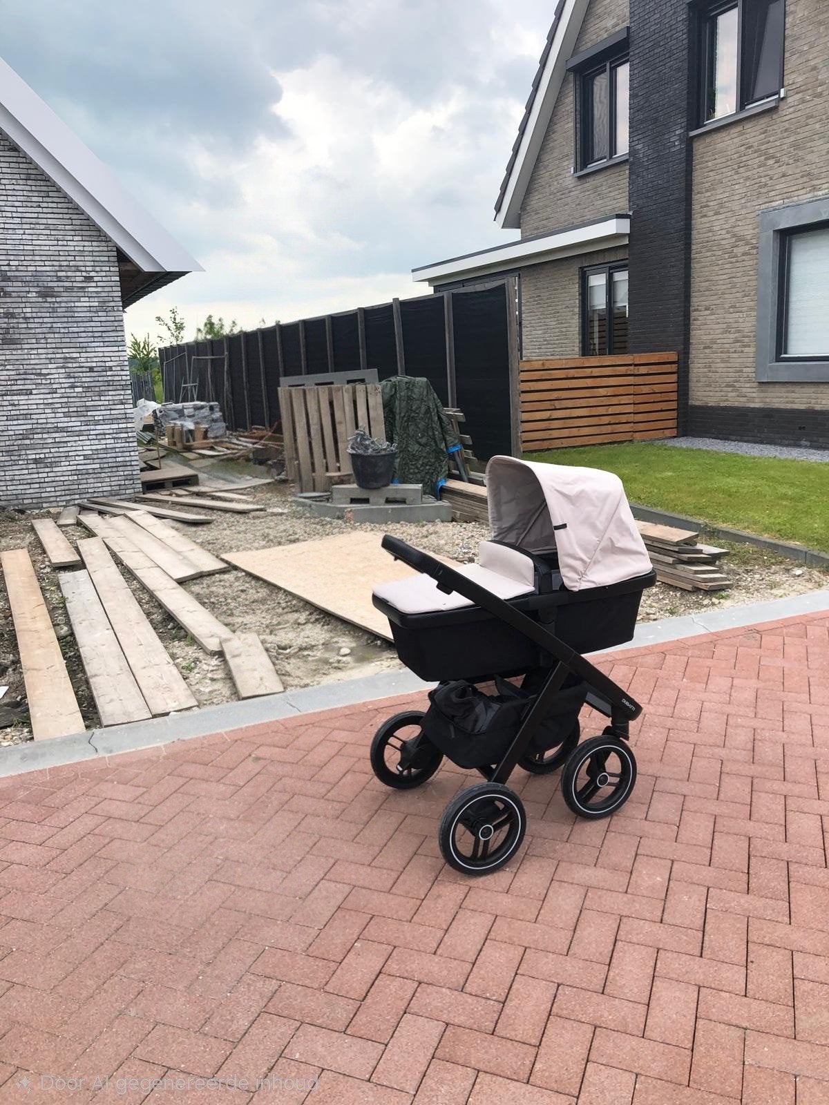 Dubatti Two Kinderwagen compleet - Mushroom Grey, Kinderen en Baby's, Gebruikt, Met reiswieg, Ophalen, Kinderwagen
