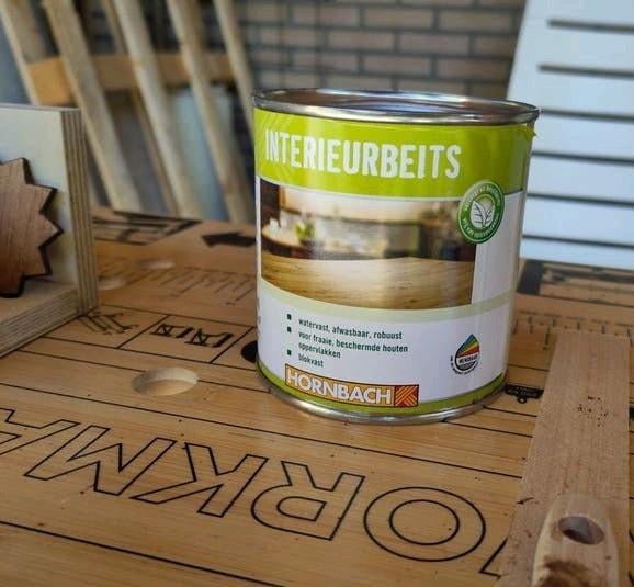 Noten interieurbeits, 300+ mL, Ophalen, Bruin, Beits, Zo goed als nieuw