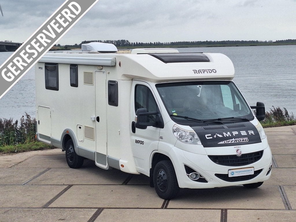 Rapido Le Randonneur 691 Queensbed - Vol opties, Caravans en Kamperen, Luifel, Ringverwarming, Fiat, Bedrijf