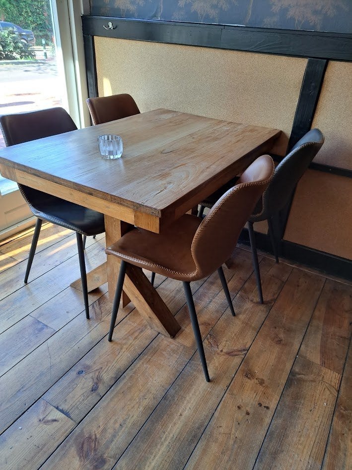 Partij Horeca Meubilair: Tafels, Stoelen en Banken, Ophalen, Zo goed als nieuw