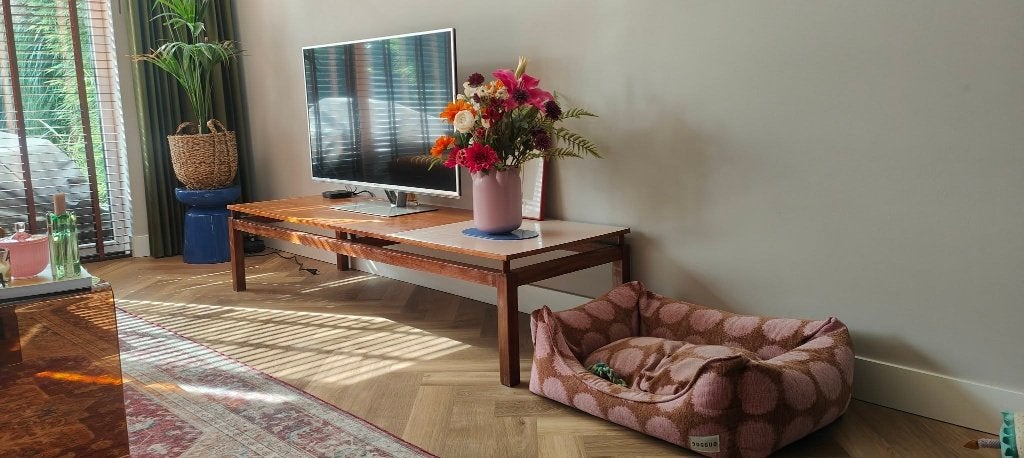 Iconische Mid-Century Design Salontafel Wengé Kho Liang Ie, Ophalen, Gebruikt, 50 tot 100 cm, Mid-Century Design Wengé – Kho Liang Ie / Pastoe Stijl