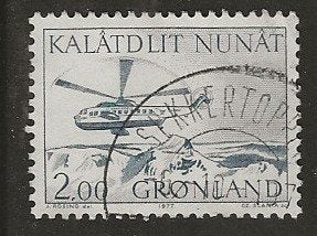 Groenland 2, helicopter voor jdvph, Verzenden, Denemarken, Gestempeld