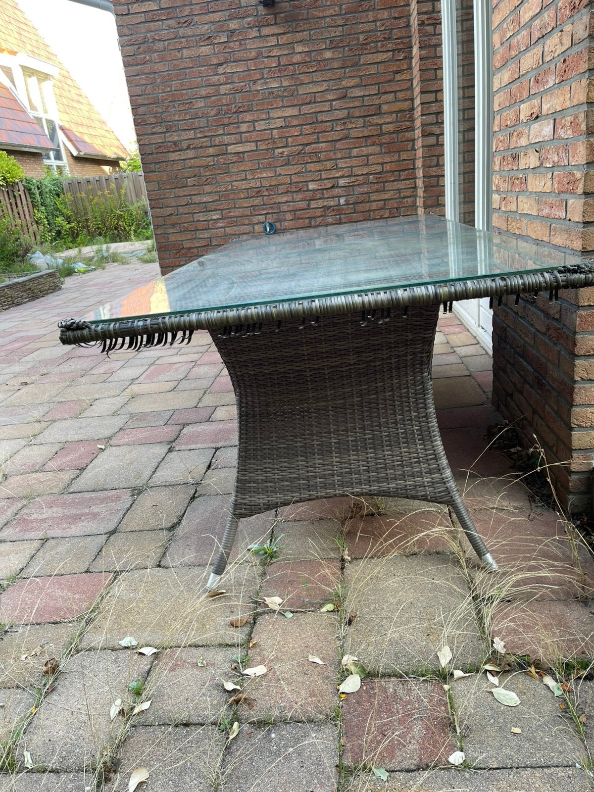 Tuintafel, Ophalen, Gebruikt, Rechthoekig, Aluminium