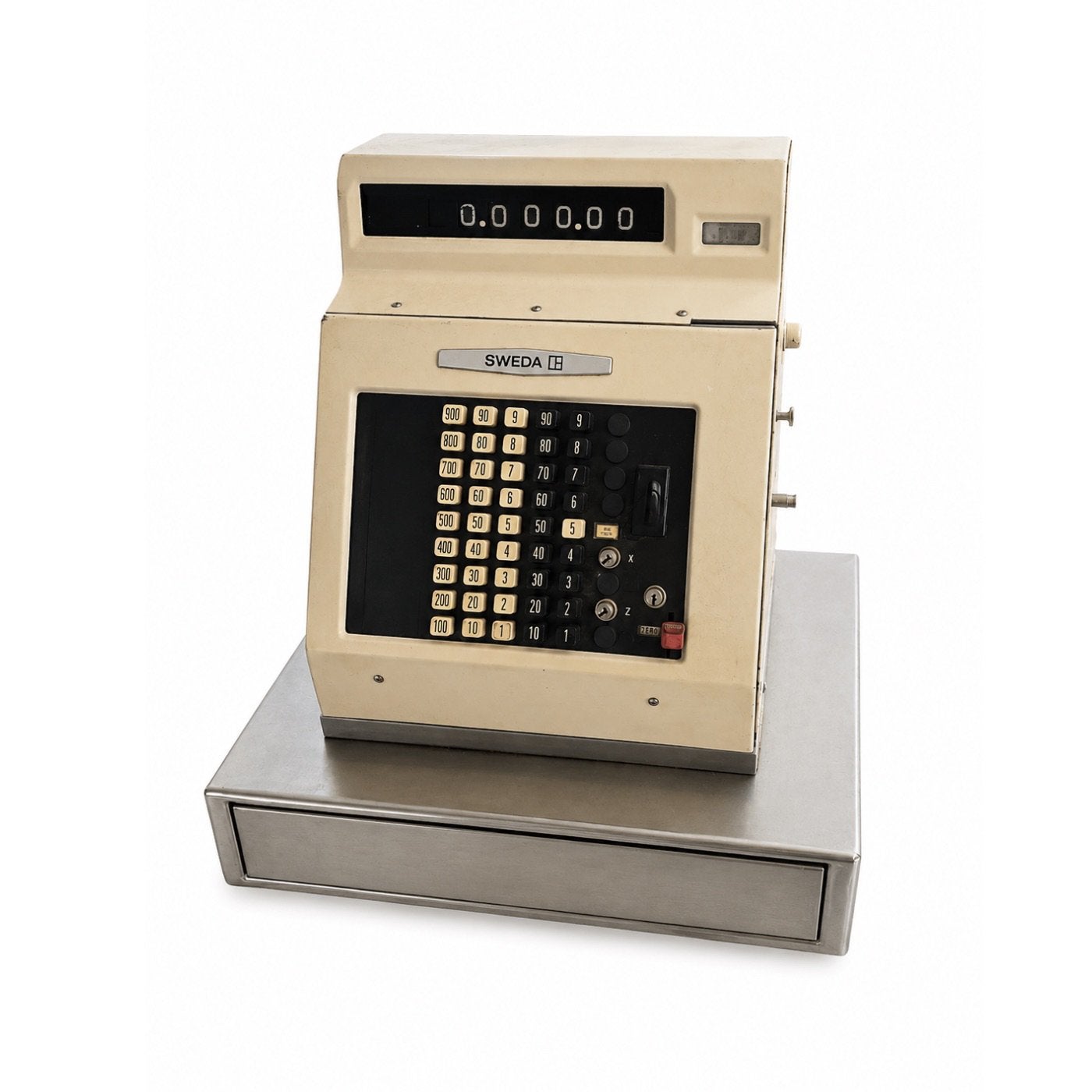 Antieke Sweda Kassa - Vintage Geldlade, Verzamelen, Elektronische Apparatuur, Ophalen, Overige typen