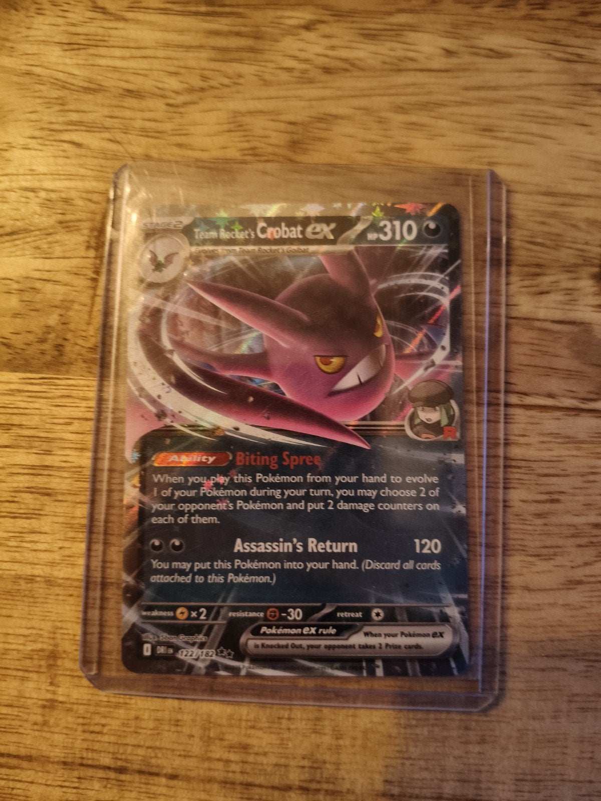 team rockets Crobat ex 122/182, Ophalen of Verzenden