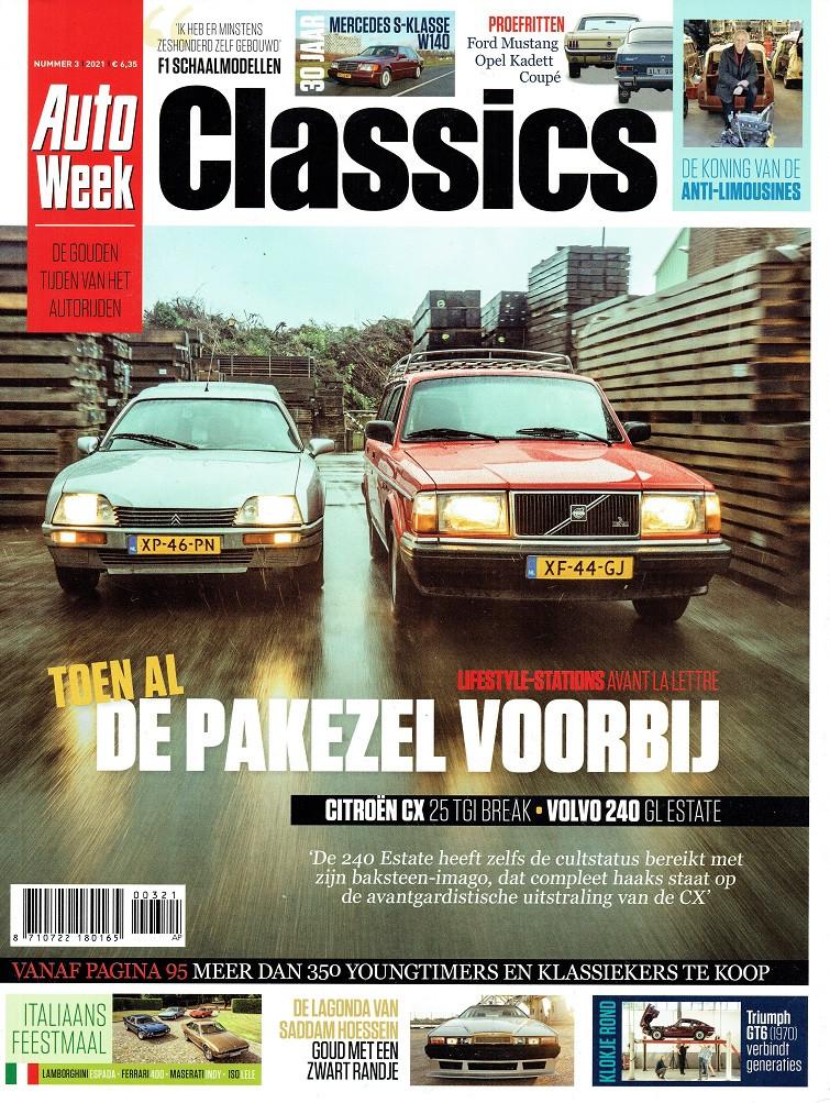 Autoweek Classics 2021 nr. 3 (o.a. Citroën CX & Volvo 240), Verzenden, Gelezen, Algemeen