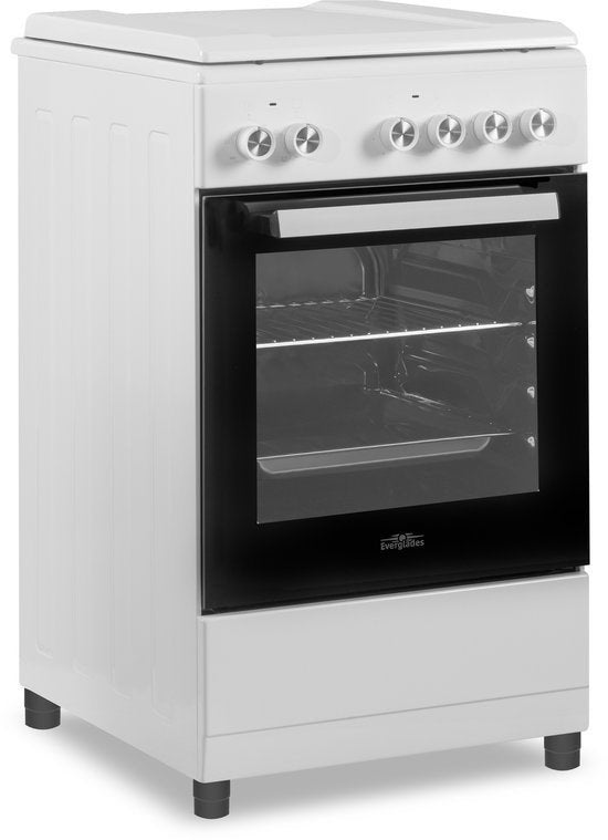 Everglades elektrisch fornuis EVCK5100 - 50 cm - Wit, Witgoed en Apparatuur, Industrieweg 15, 2491 CA Den Haag, Everglades Nederland