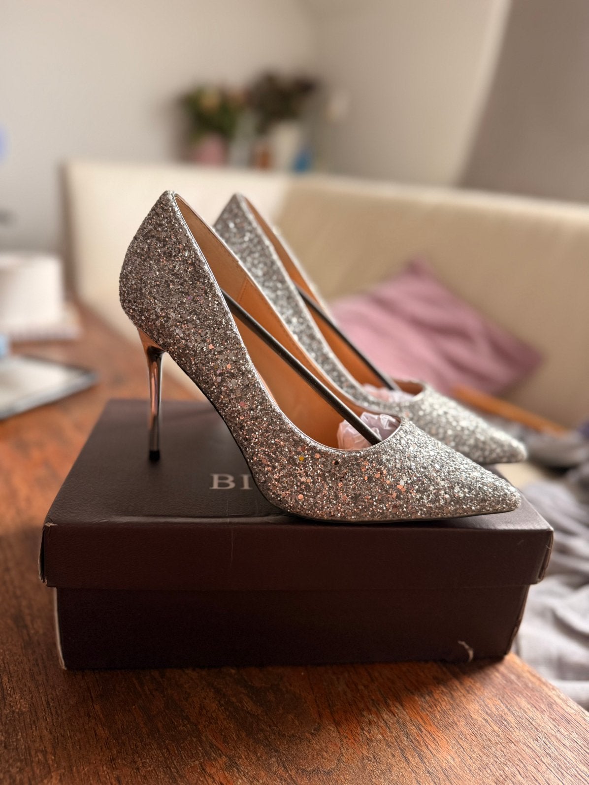Silver heels, Kleding | Dames, Schoenen, Ophalen of Verzenden, Zo goed als nieuw
