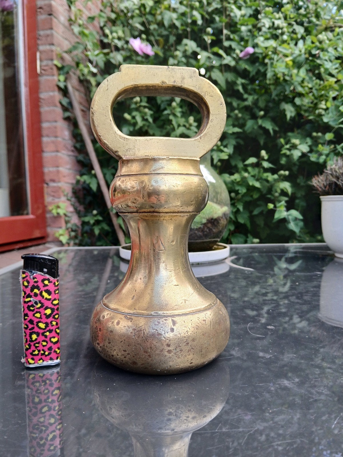 Engels "Bell shaped" gewicht. 14lbs messing, Ophalen of Verzenden