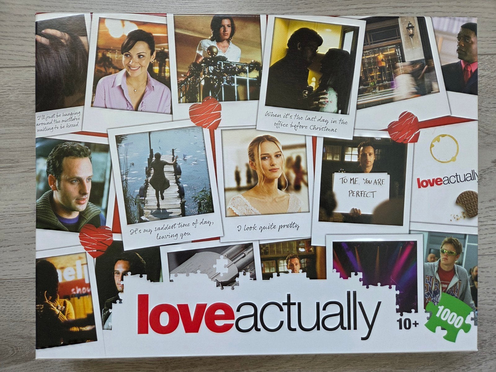 Love Actually Legpuzzel - 1000 stukjes, compleet, Ophalen, 500 t/m 1500 stukjes, Zo goed als nieuw, Legpuzzel