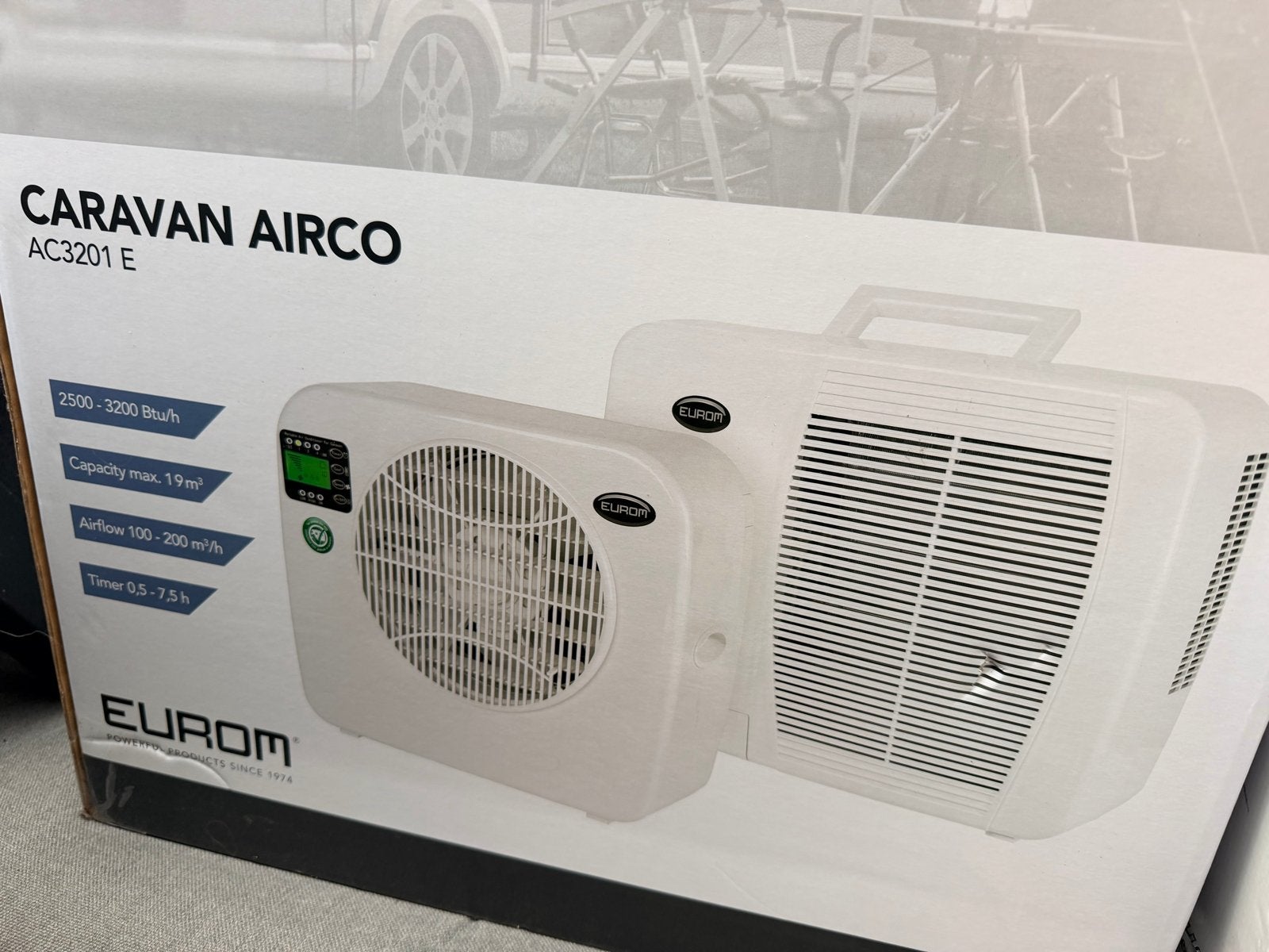 Eurom Caravan Airco AC3201 E (bon aanwezig), Caravans en Kamperen, Ophalen, Zo goed als nieuw