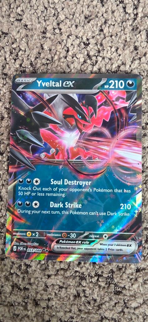 Yveltal EX #053, Ophalen of Verzenden, Zo goed als nieuw