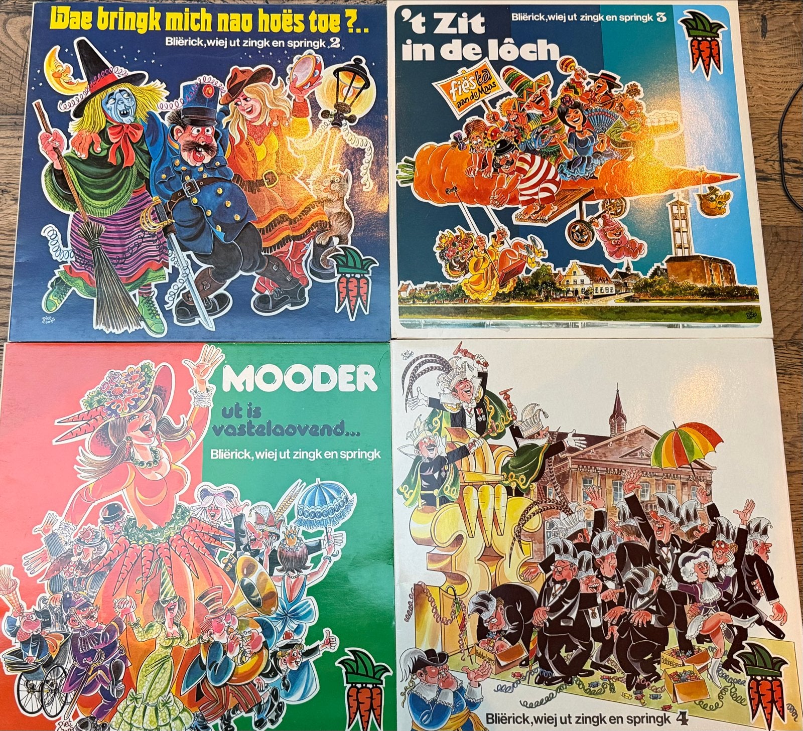 4 LP's van Bliërick Wortelepin, Ophalen of Verzenden, Gebruikt, 12 inch, LP